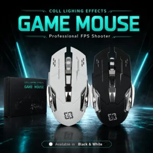 T1 &amp; T2 Professional Wireless Gaming Mouse | Rechargeable Battery | Cool Backlight for FPS Shooter — photo 6