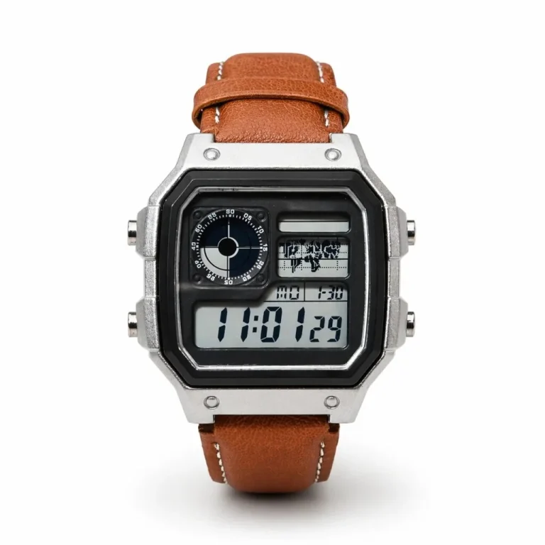 CASIO CLEAN ILLUMINATOR LEATHER STRAP PREMIUM WATCH